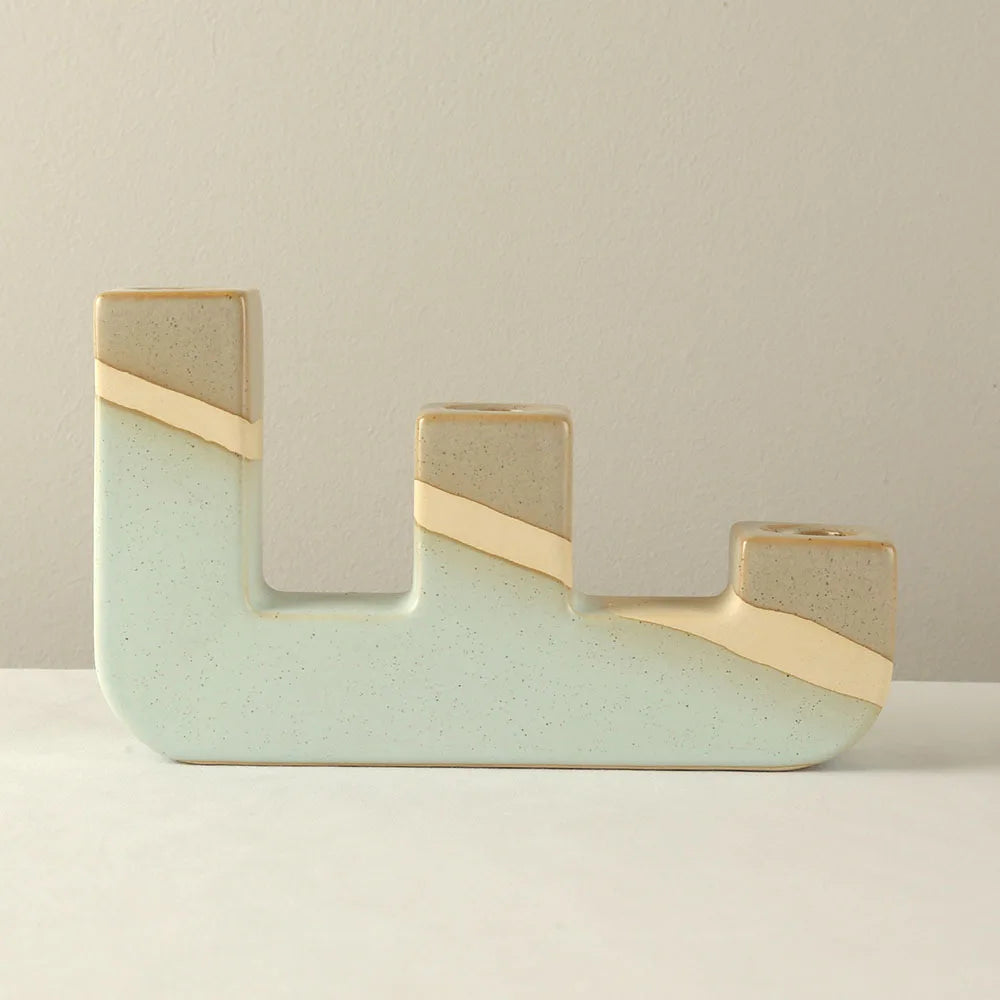 Retro Ceramic Candlestick