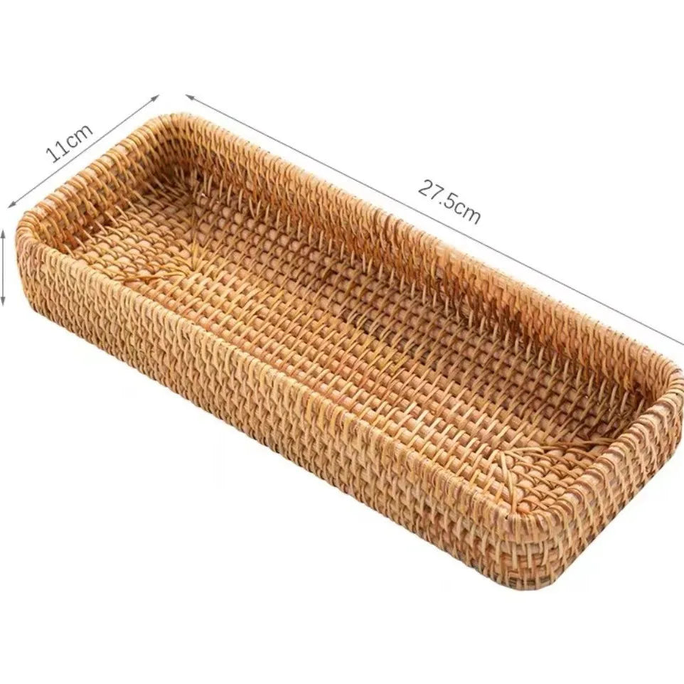 Handwoven Rattan Storage Basket