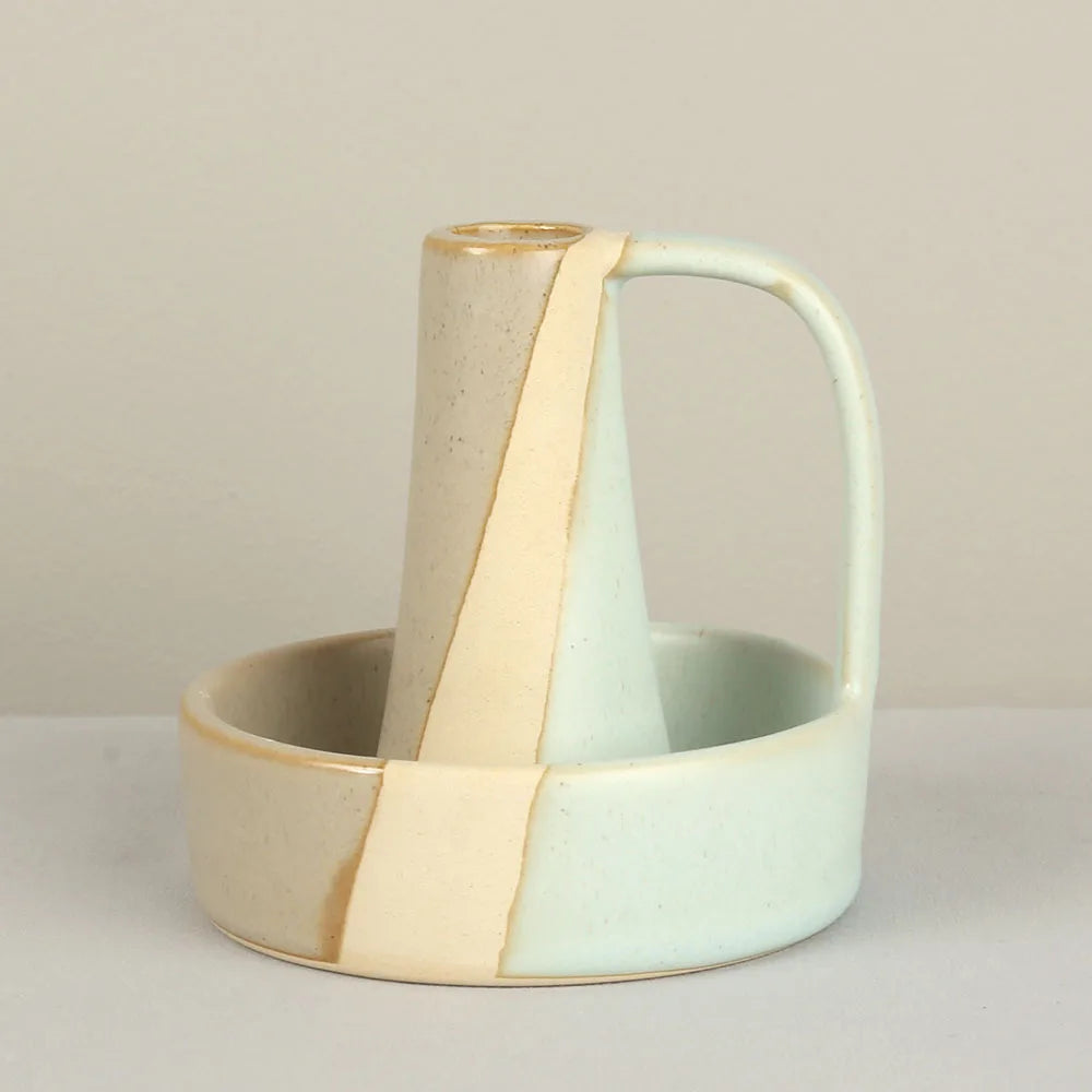 Retro Ceramic Candlestick