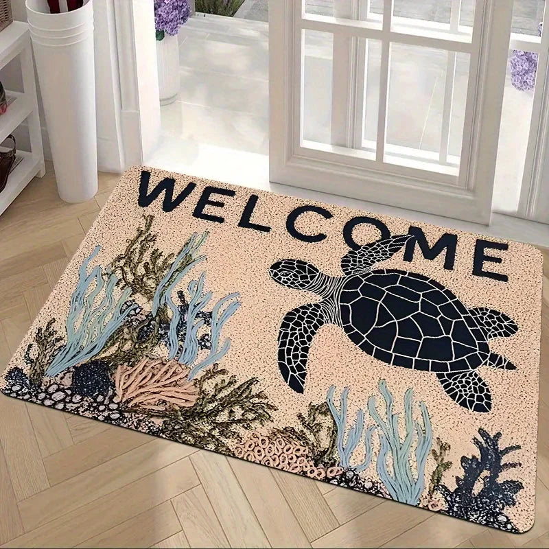 Ocean Turtle Welcome Mat