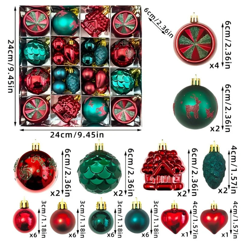 Christmas Tree Ball Ornaments