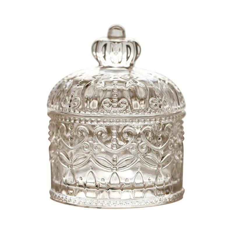 Vintage Crystal Glass Jar