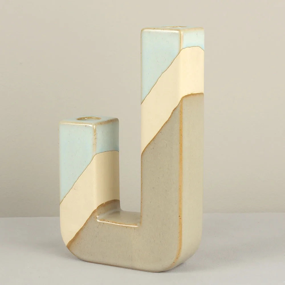 Retro Ceramic Candlestick
