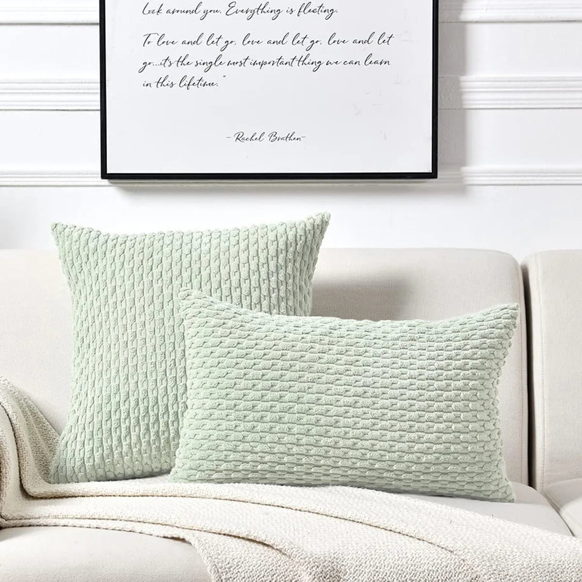 Boho Striped Throw Pillow