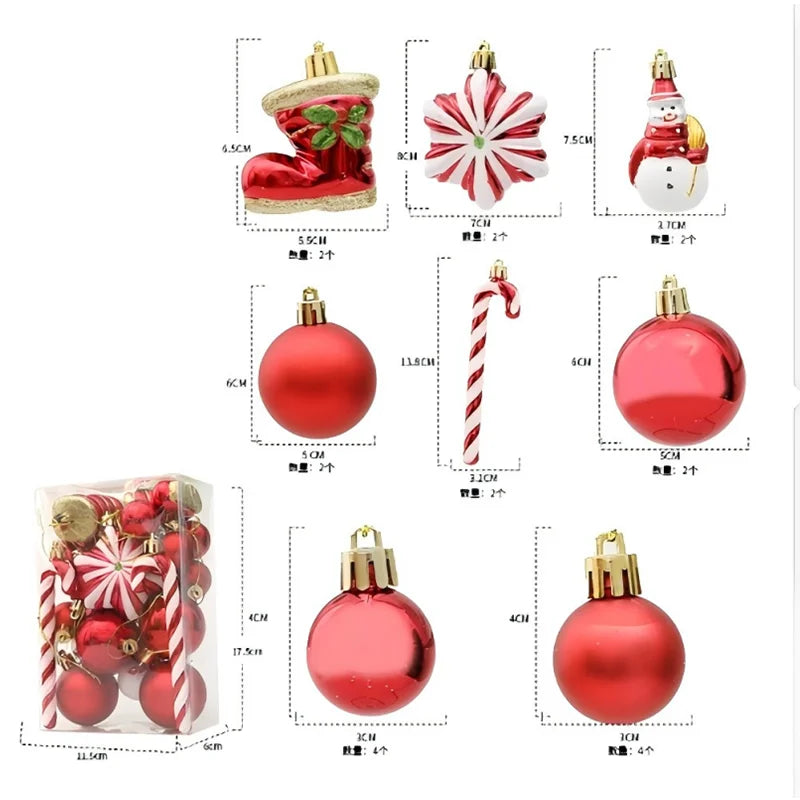 Christmas Tree Ball Ornaments