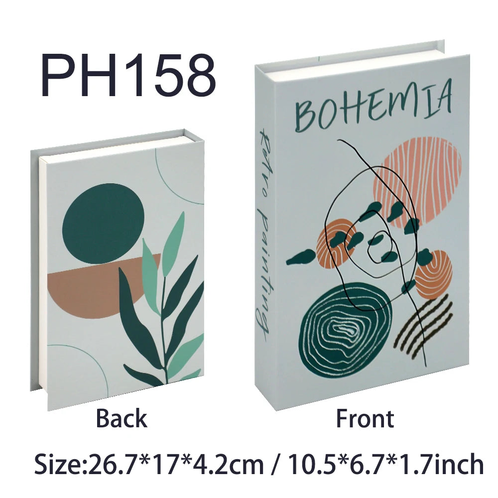 Luxury Fake Books For Decoration Living Room Decorative Book Coffee Table Bedroom Bookends Shooting Props Room Storage Box Decor