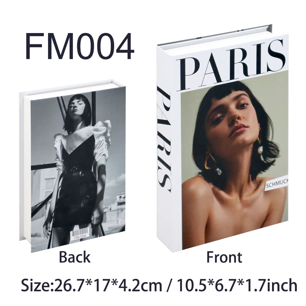 Luxury Fake Books For Decoration Living Room Decorative Book Coffee Table Bedroom Bookends Shooting Props Room Storage Box Decor