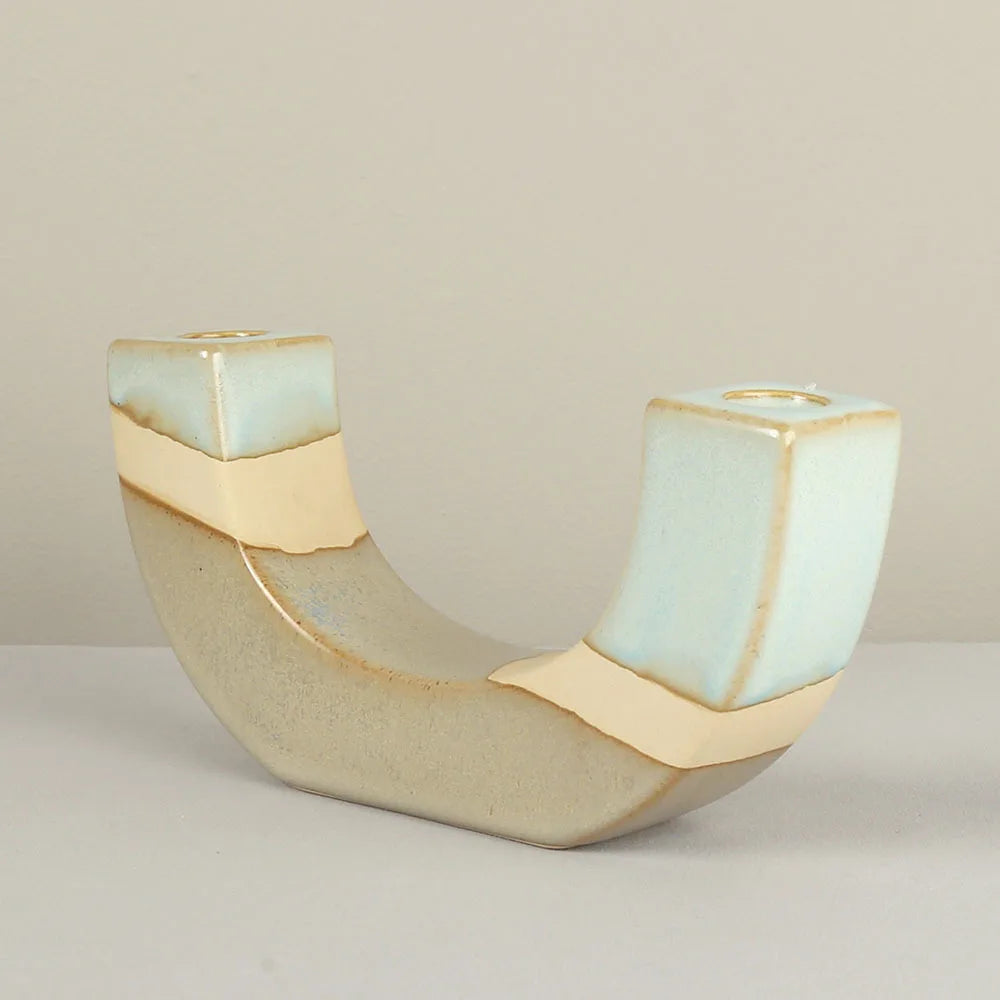 Retro Ceramic Candlestick