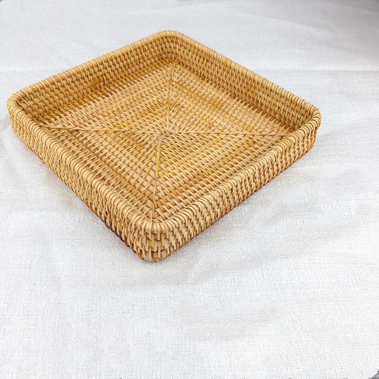 Handwoven Rattan Storage Basket