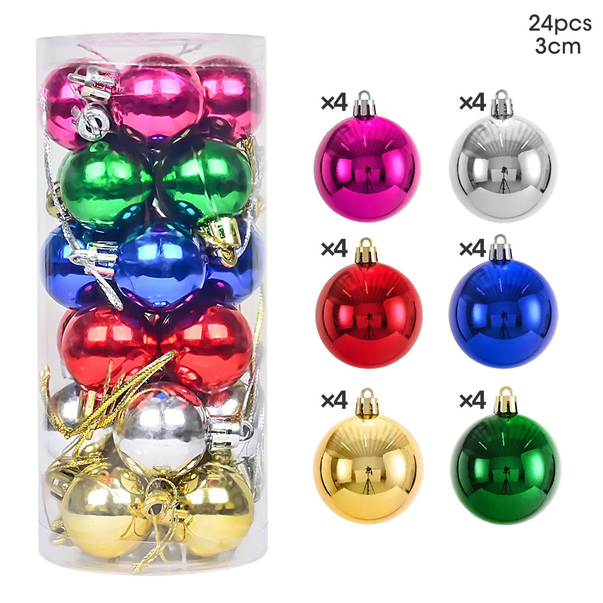 Christmas Tree Ball Ornaments