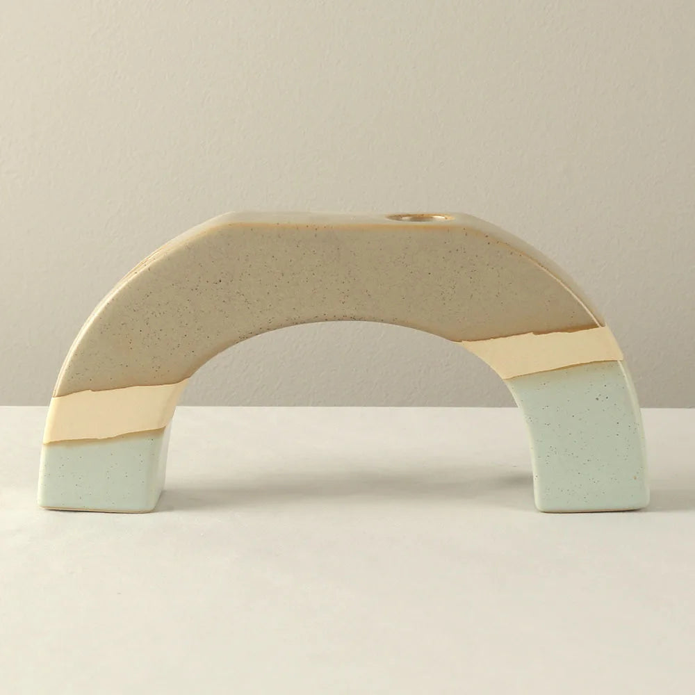 Retro Ceramic Candlestick